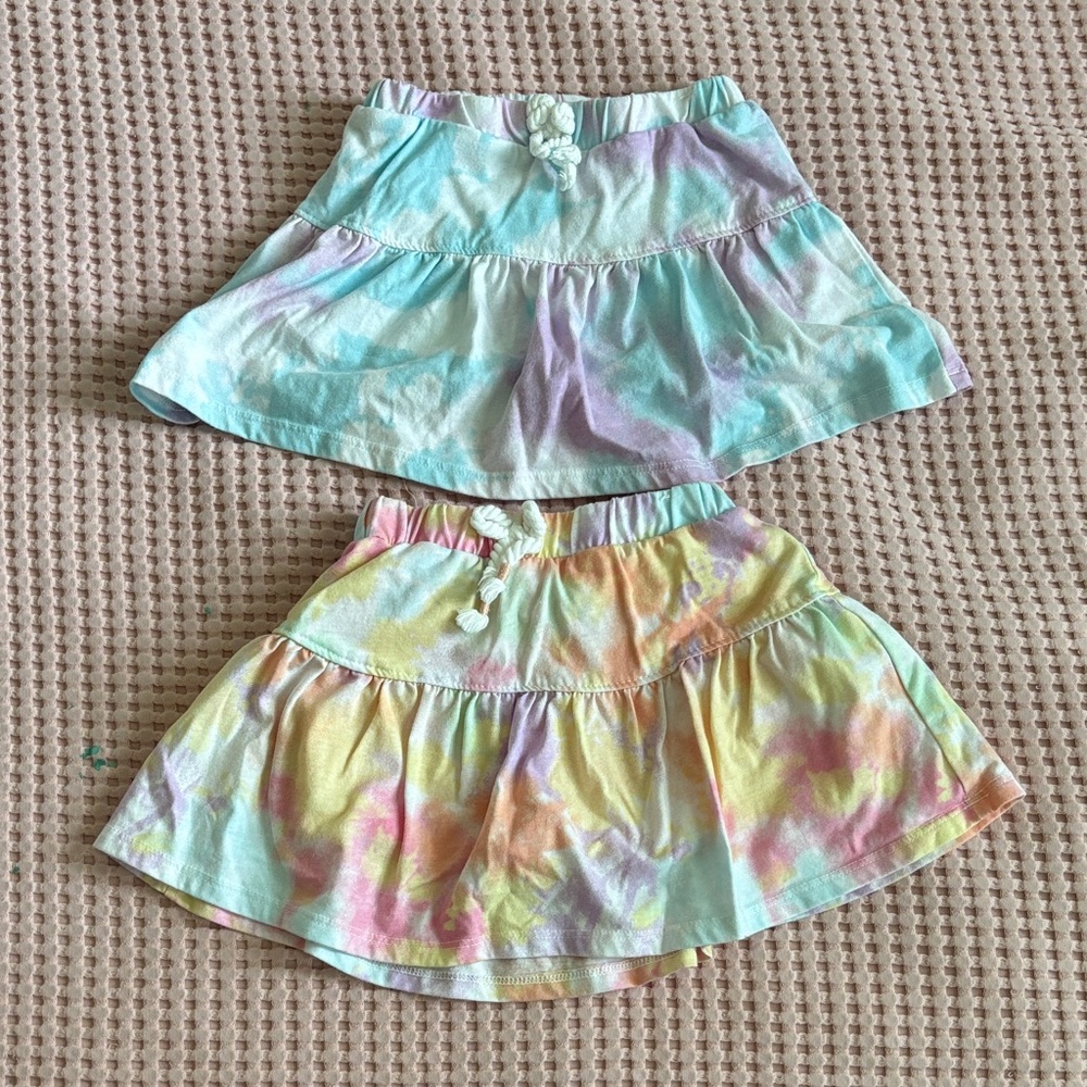 Colorful Tie-Dye Skirt Set
